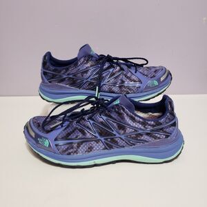 North Face Purple Black Trail Running Shoes Lightweight Womens Sz 7.5